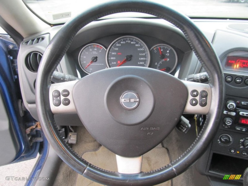 2004 Pontiac Grand Prix GT Sedan Dark Pewter Steering Wheel Photo #74321095