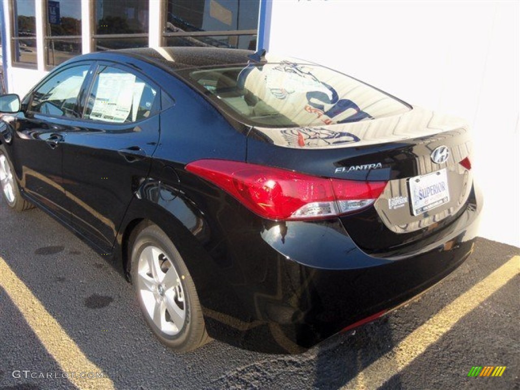 2013 Elantra GLS - Black / Gray photo #5