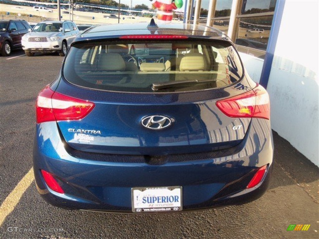 2013 Elantra GT - Atlantic Blue / Beige photo #6