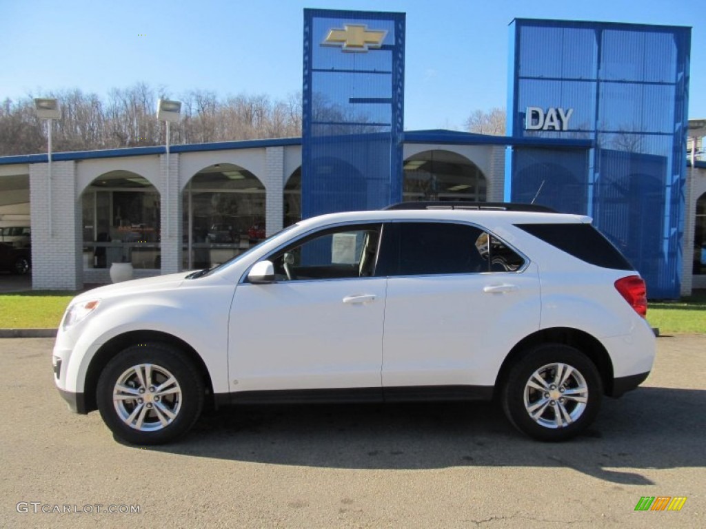 2010 Equinox LT AWD - Summit White / Jet Black/Light Titanium photo #2