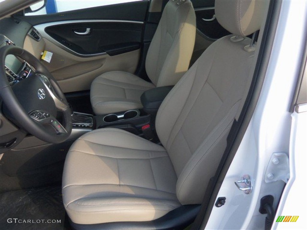 2013 Elantra GT - Monaco White / Beige photo #11
