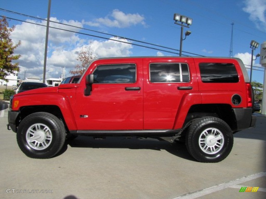 Victory Red 2009 Hummer H3 Standard H3 Model Exterior Photo #74322947