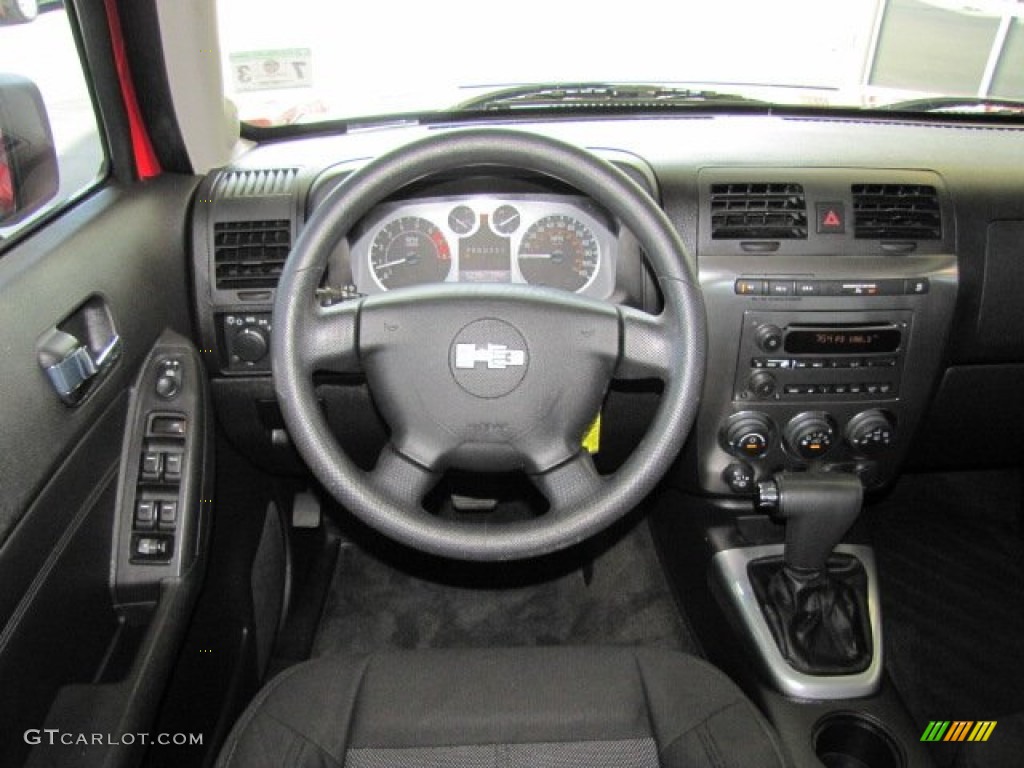 2009 Hummer H3 Standard H3 Model Ebony/Pewter Dashboard Photo #74323070