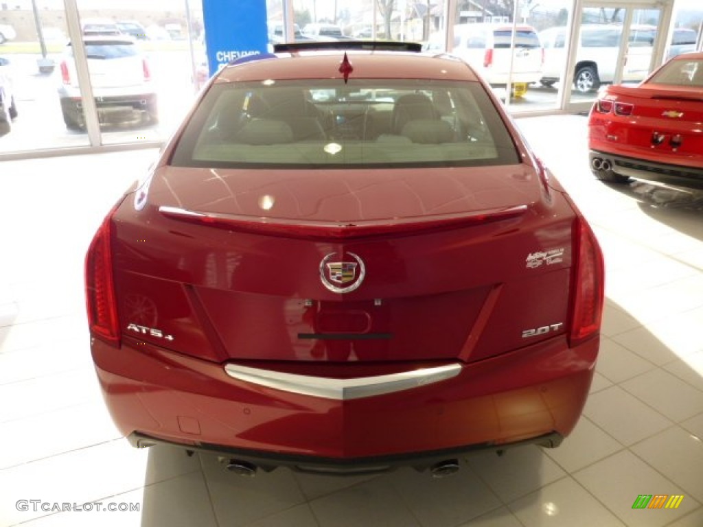 2013 ATS 2.0L Turbo Performance AWD - Crystal Red Tintcoat / Light Platinum/Brownstone Accents photo #6