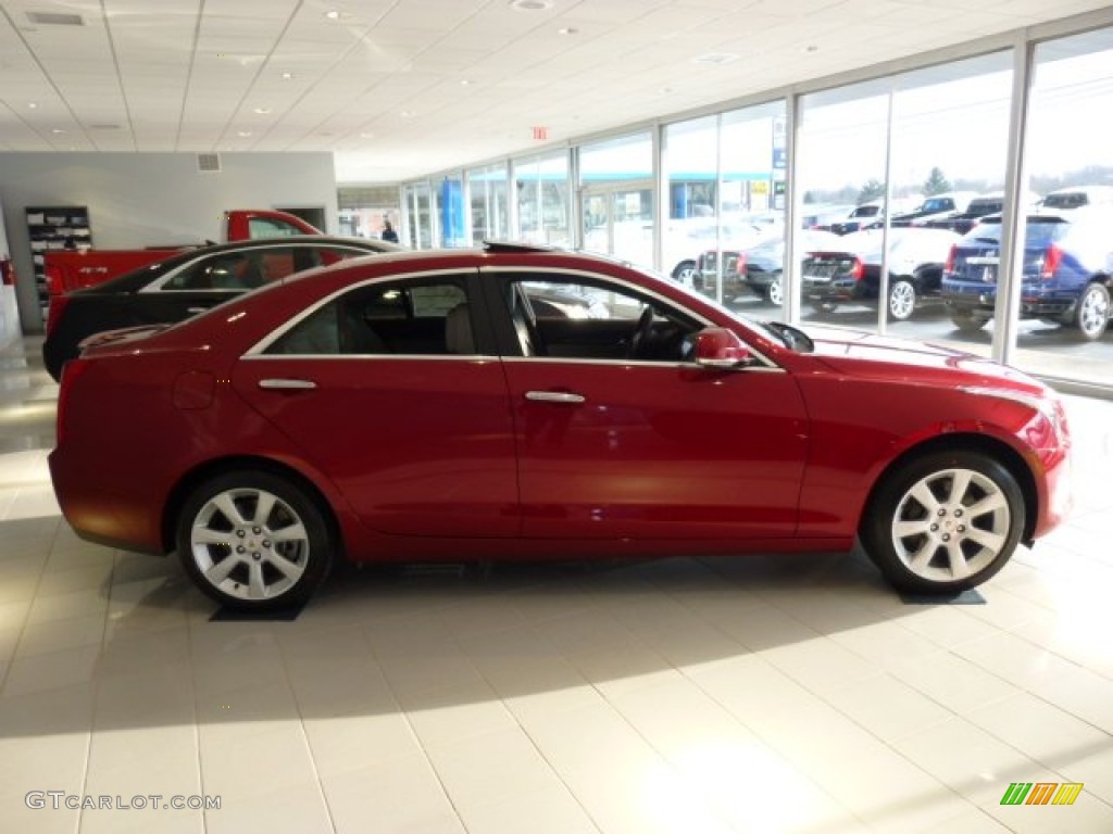 2013 ATS 2.0L Turbo Performance AWD - Crystal Red Tintcoat / Light Platinum/Brownstone Accents photo #8