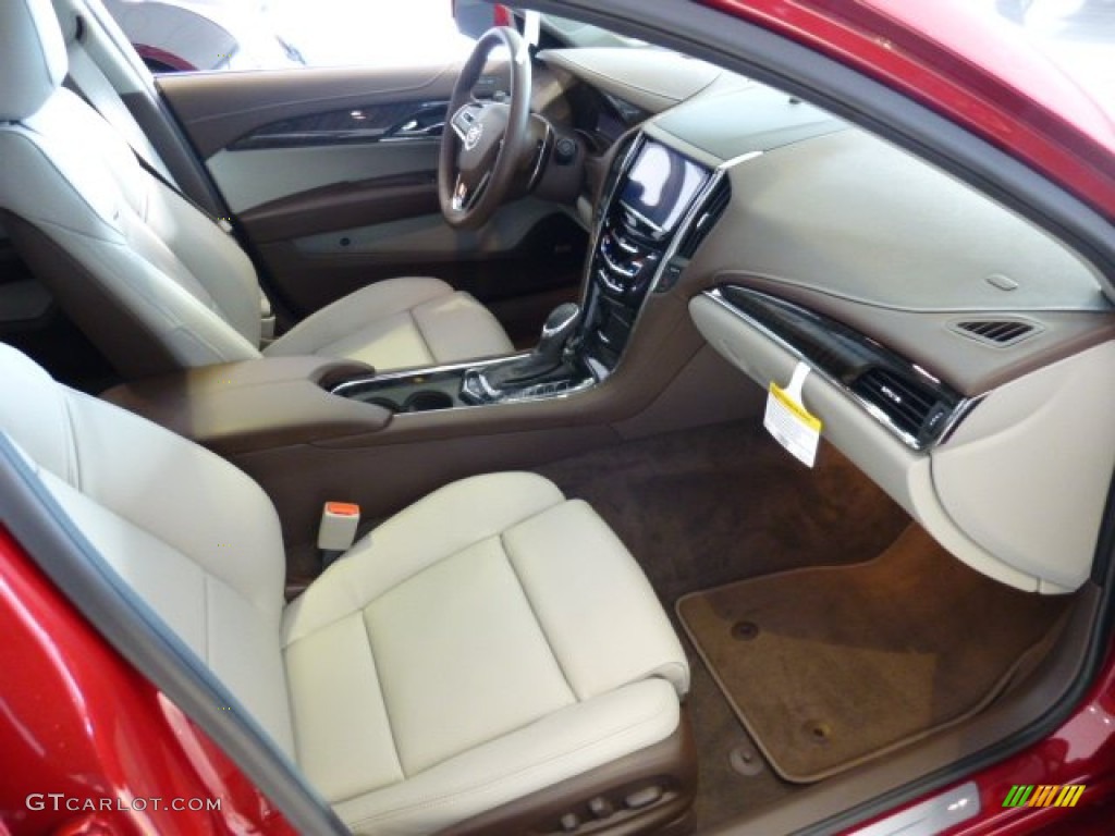 Light Platinum/Brownstone Accents Interior 2013 Cadillac ATS 2.0L Turbo Performance AWD Photo #74323449