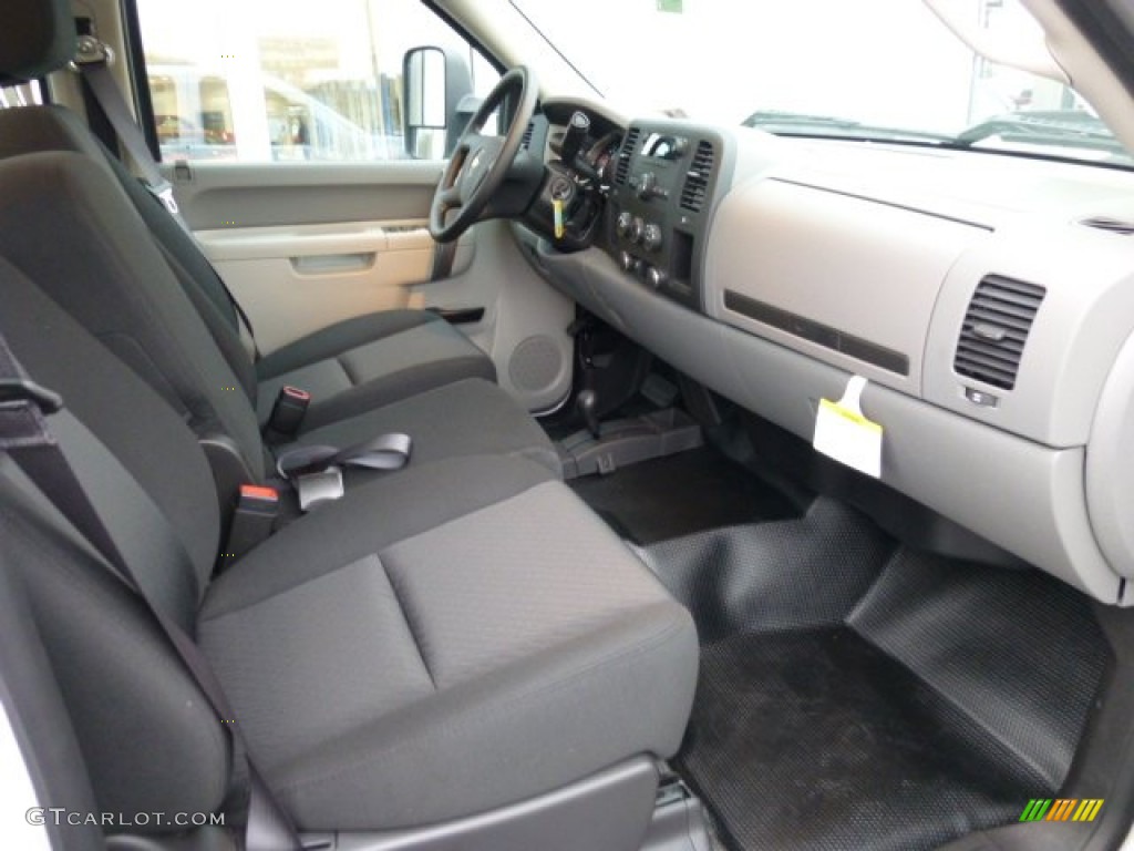 Dark Titanium Interior 2013 Chevrolet Silverado 2500HD Work Truck Crew Cab 4x4 Photo #74324270