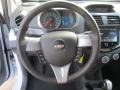 2013 Chevrolet Spark Light Titanium/Silver Interior Steering Wheel Photo