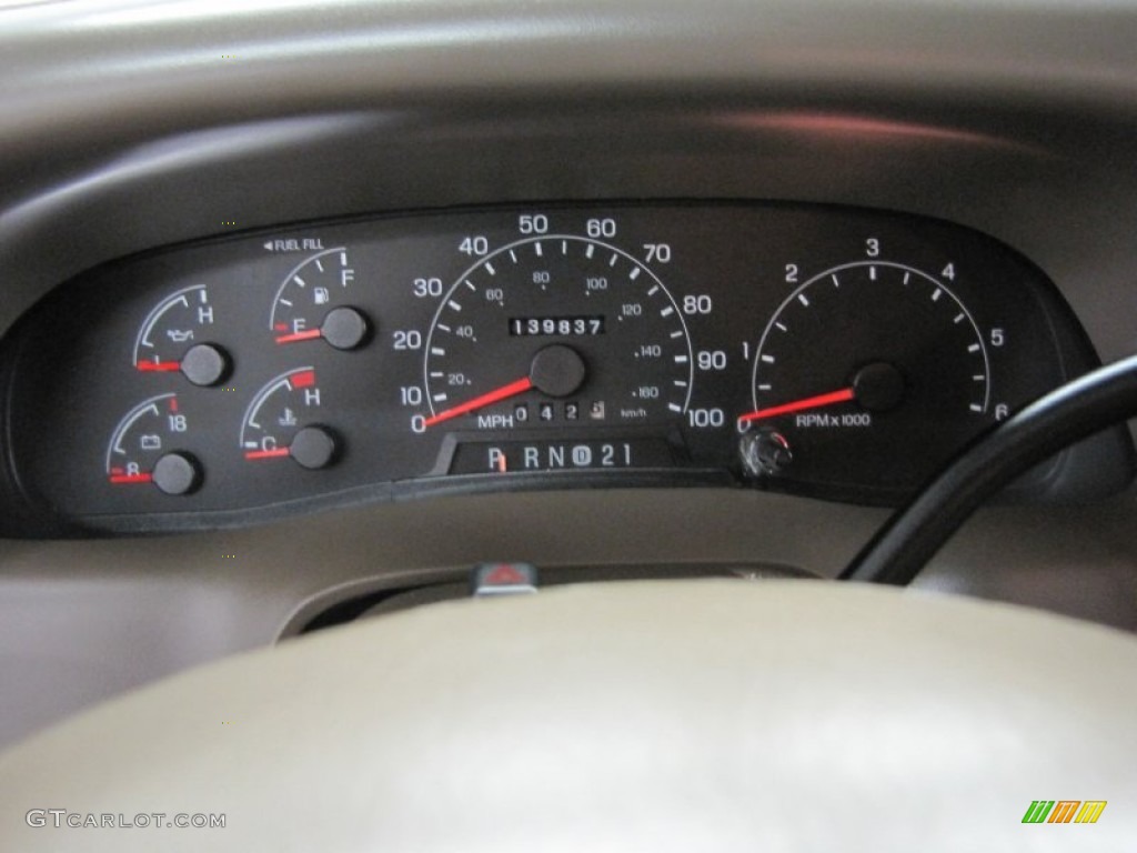 2001 Ford F250 Super Duty Lariat Super Crew 4x4 Gauges Photo #74324728