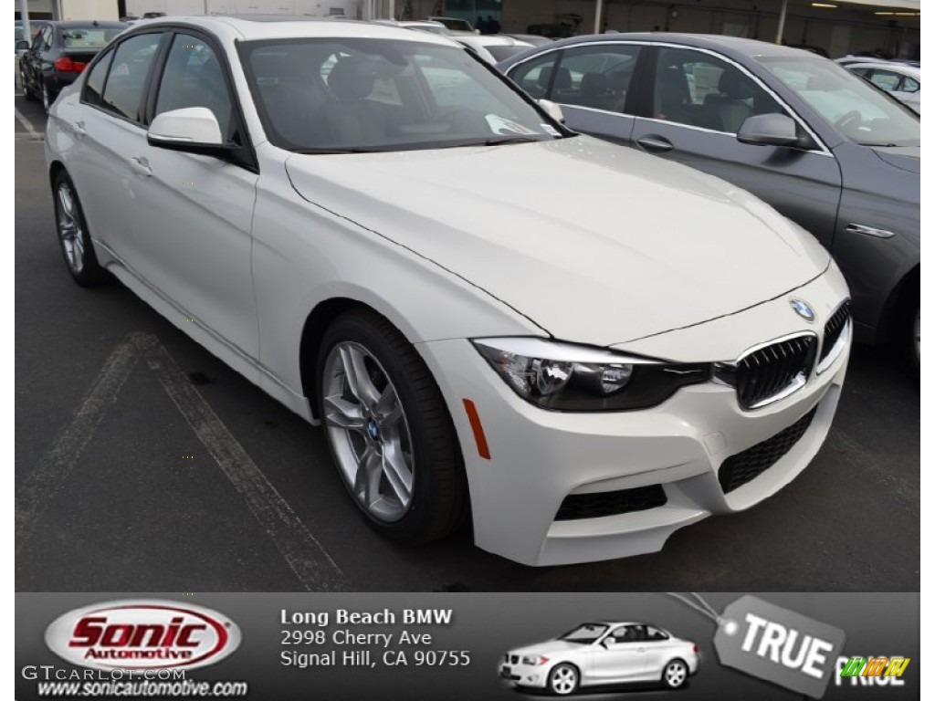 2013 3 Series 328i Sedan - Alpine White / Black photo #1