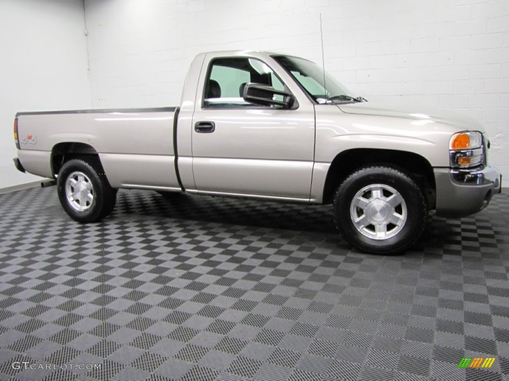 Silver Birch Metallic 2004 GMC Sierra 1500 Regular Cab 4x4 Exterior Photo #74325137