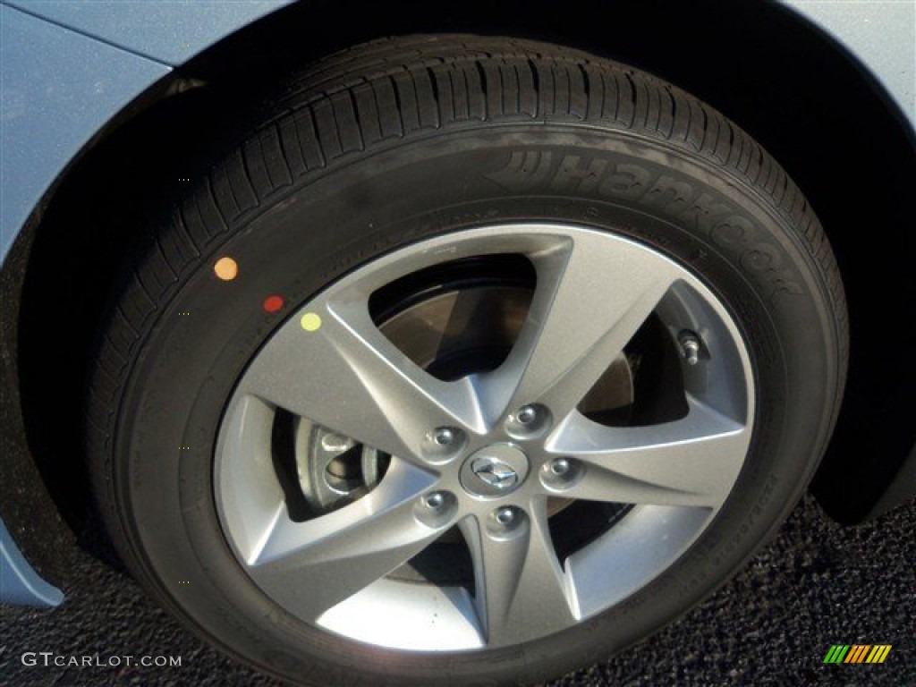 2013 Elantra GLS - Blue Sky Metallic / Beige photo #3