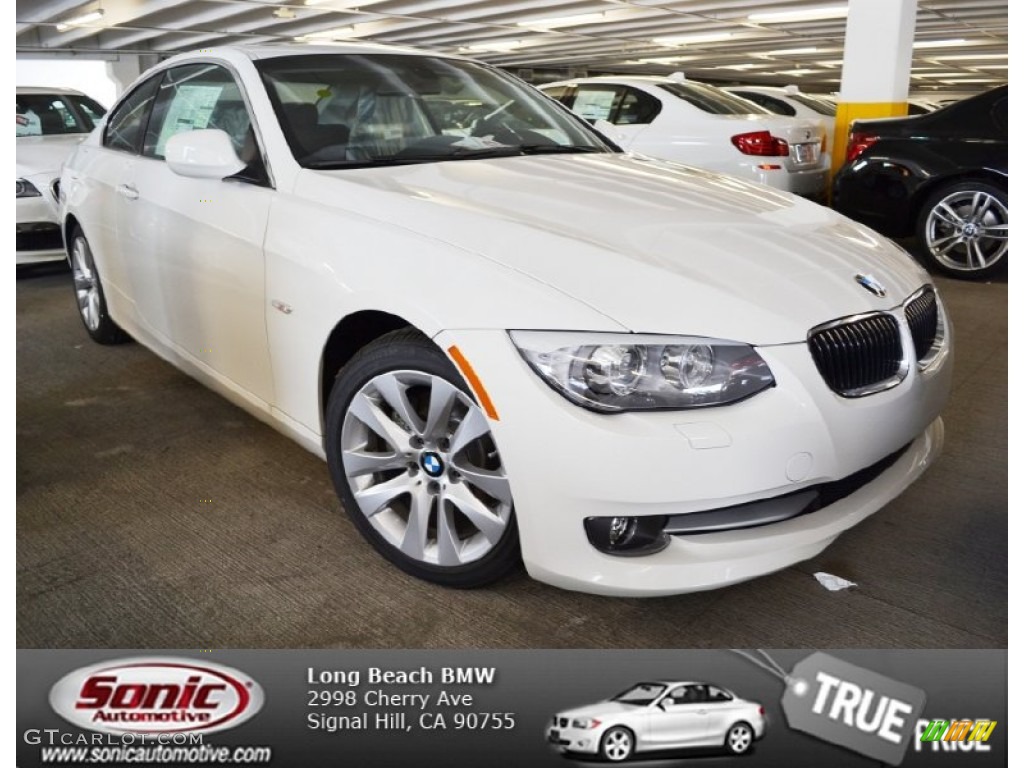 2013 3 Series 328i Coupe - Alpine White / Black photo #1