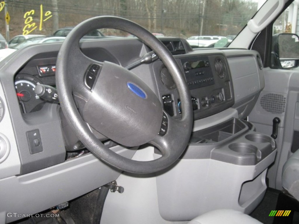 2010 Ford E Series Van E350 XL Commericial Medium Flint Dashboard Photo #74325488