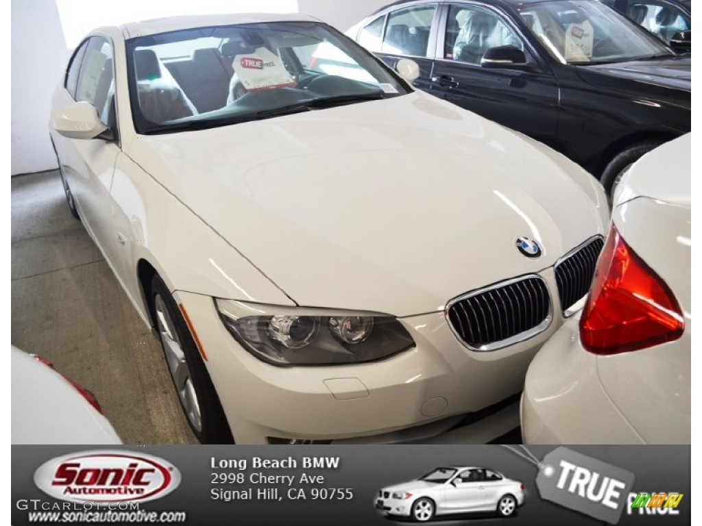 2013 3 Series 328i Coupe - Alpine White / Coral Red/Black photo #1