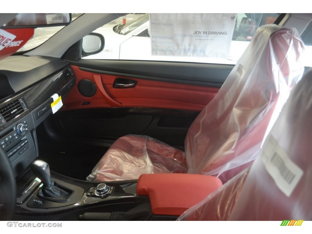 2013 3 Series 328i Coupe - Alpine White / Coral Red/Black photo #7