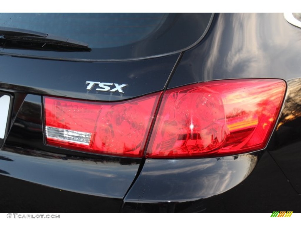 2011 TSX Sport Wagon - Crystal Black Pearl / Ebony photo #22