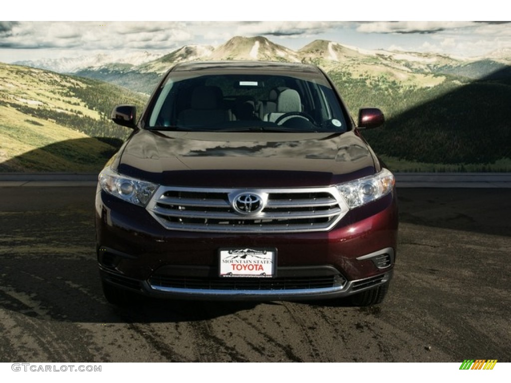 2013 Highlander V6 4WD - Sizzling Crimson Mica / Sand Beige photo #3