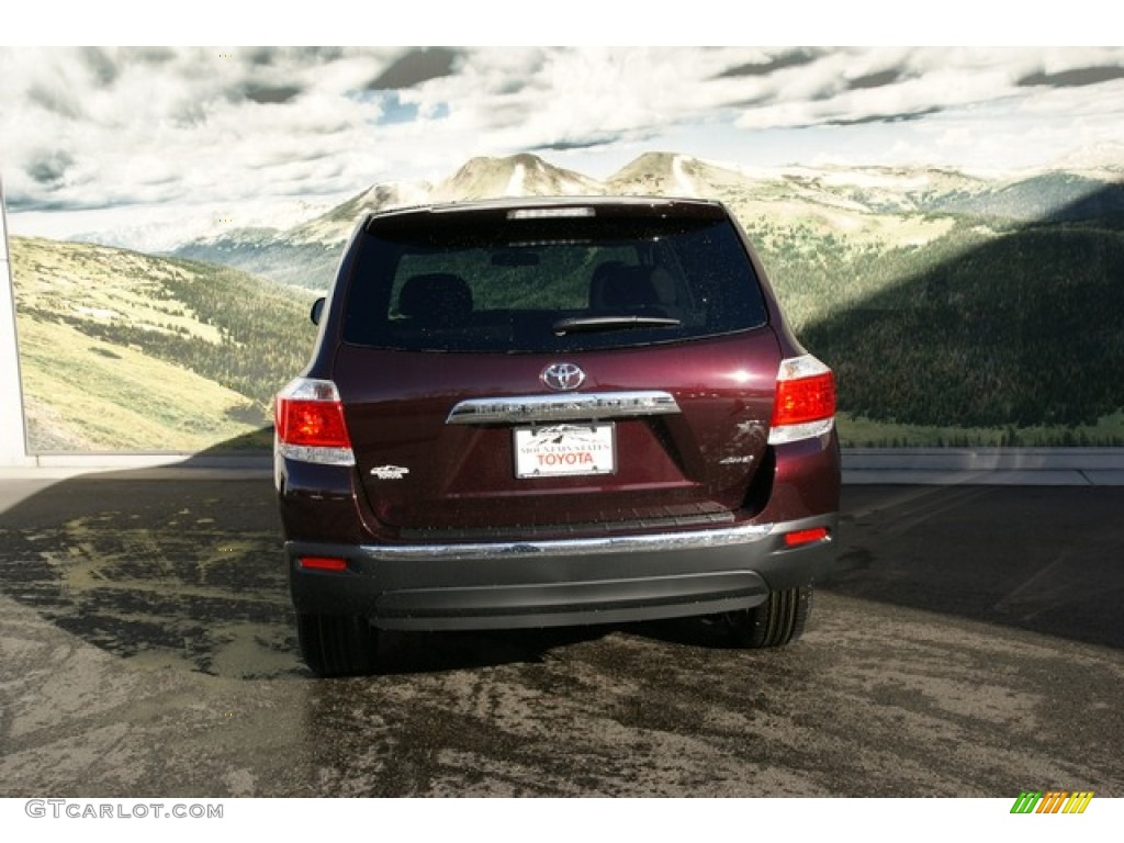 2013 Highlander V6 4WD - Sizzling Crimson Mica / Sand Beige photo #4