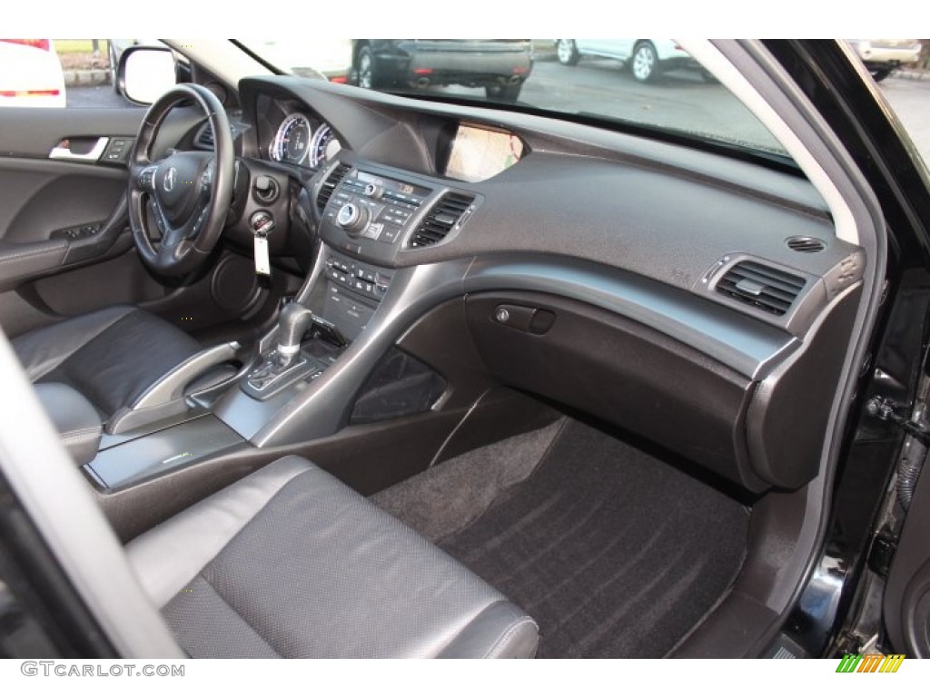 2011 Acura TSX Sport Wagon Ebony Dashboard Photo #74326678
