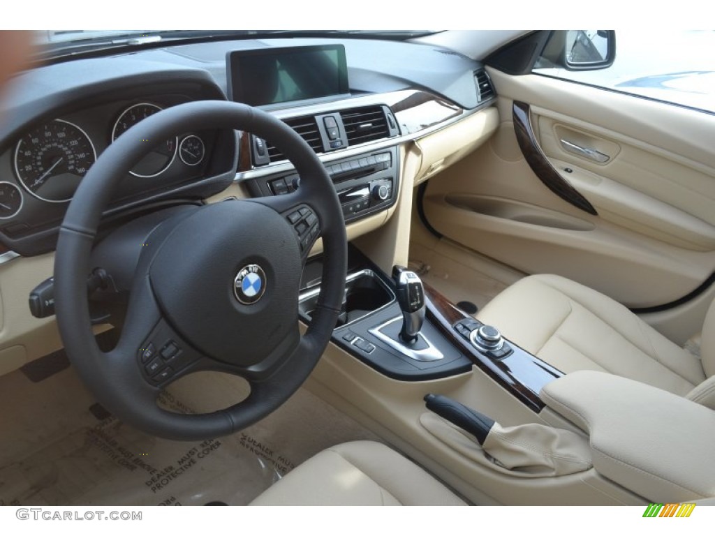 2013 3 Series 328i Sedan - Jet Black / Venetian Beige photo #6