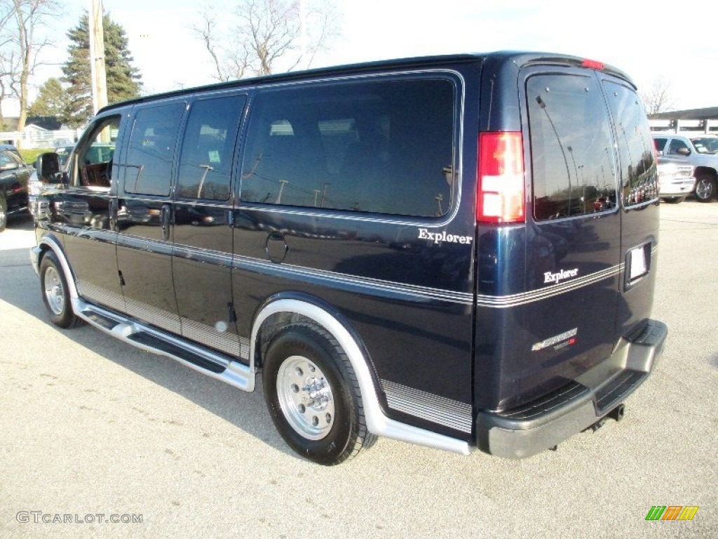 2008 Express 1500 AWD Passenger Conversion Van - Dark Blue Metallic / Medium Pewter photo #2