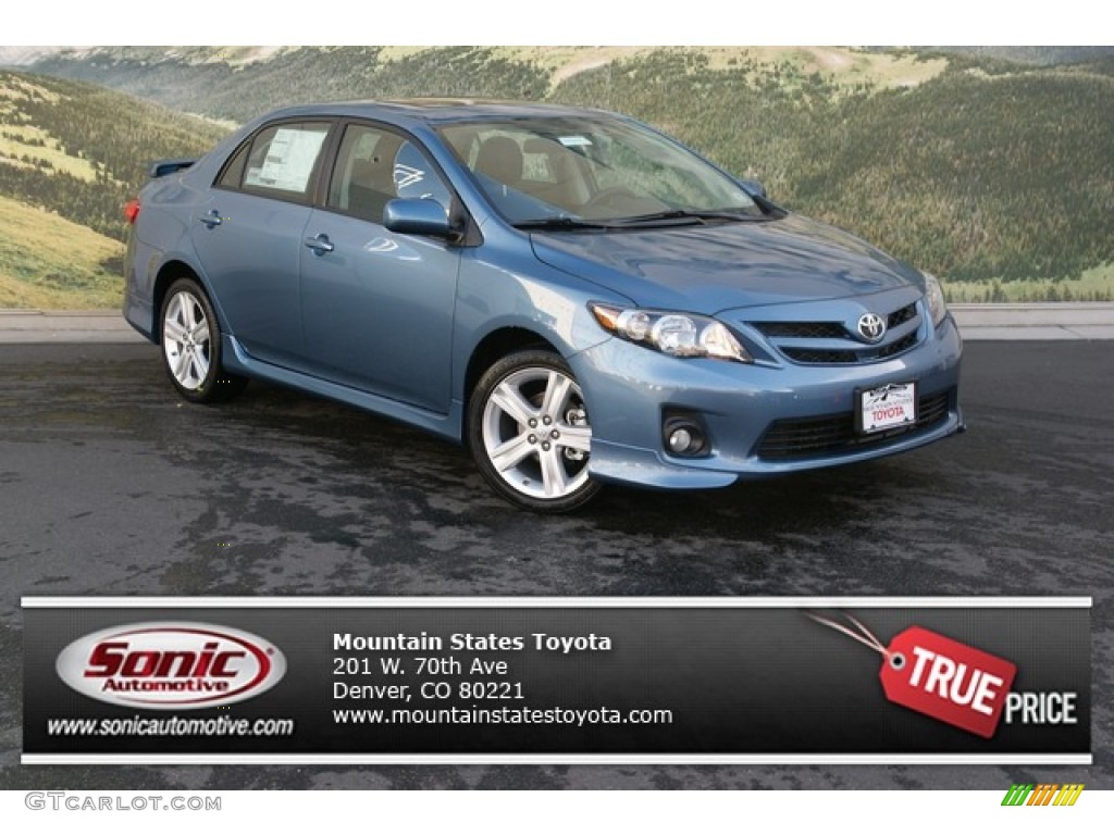 2013 Corolla S - Tropical Sea Metallic / Dark Charcoal photo #1