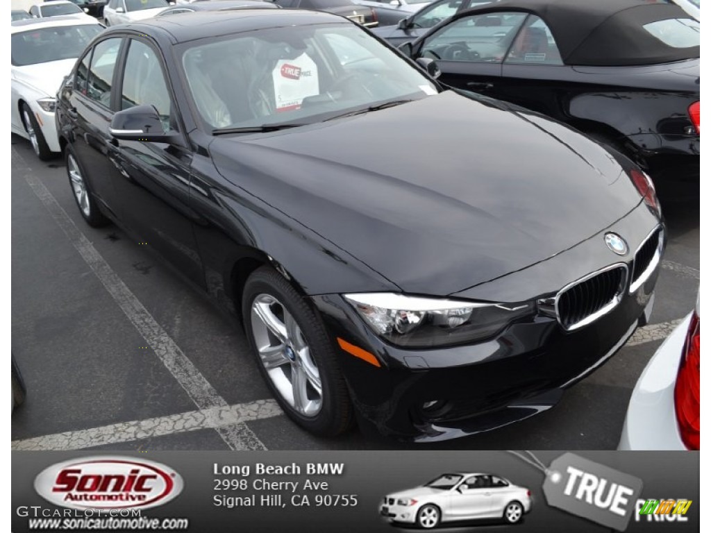 2013 3 Series 328i Sedan - Black Sapphire Metallic / Black photo #1