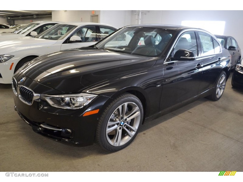 Black Sapphire Metallic 2013 BMW 3 Series ActiveHybrid 3 Sedan Exterior Photo #74328949