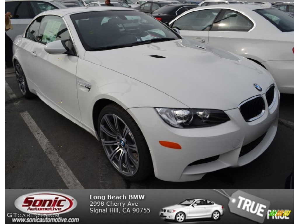 2013 M3 Convertible - Alpine White / Black photo #1