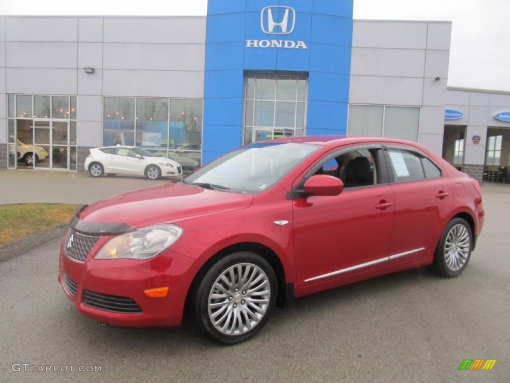 Crimson Red Metallic Suzuki Kizashi