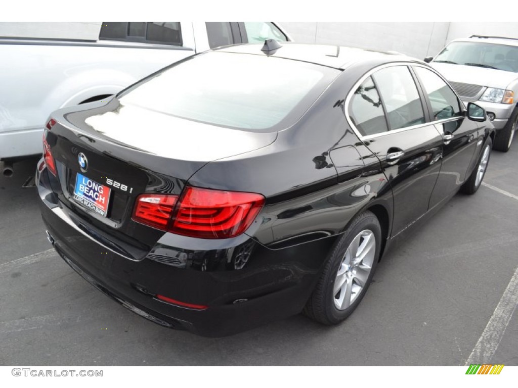 2013 5 Series 528i Sedan - Jet Black / Black photo #3