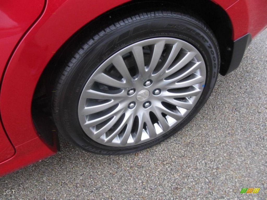 2012 Kizashi SE AWD - Crimson Red Metallic / Black photo #14