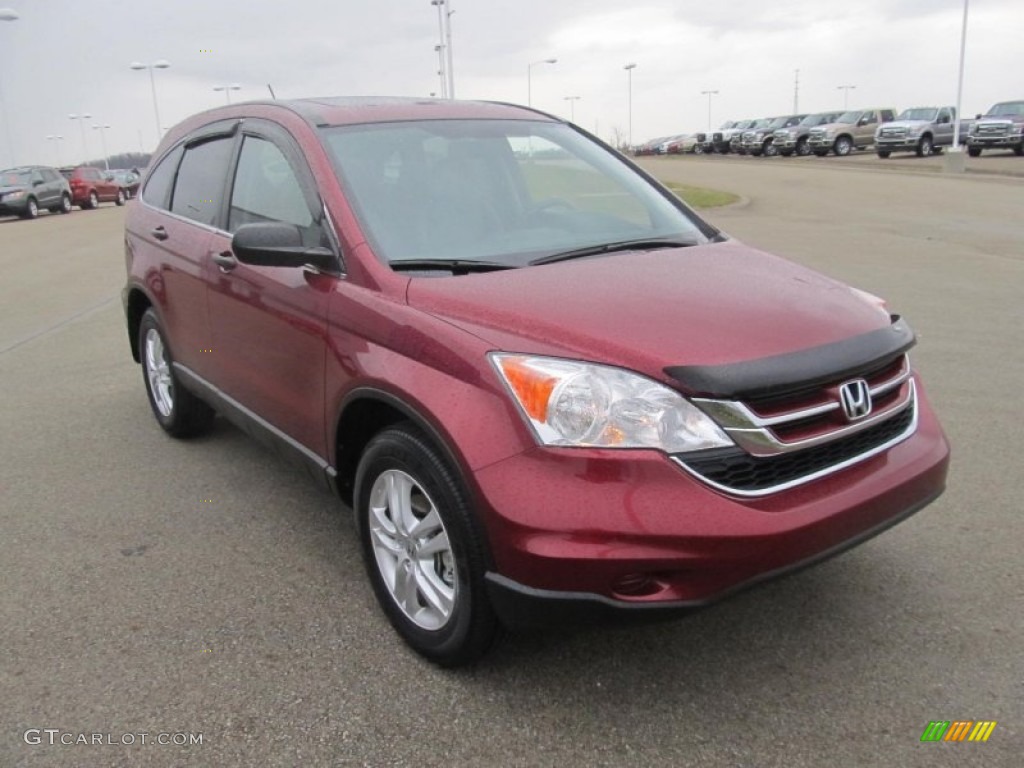 2011 CR-V EX 4WD - Tango Red Pearl / Gray photo #5
