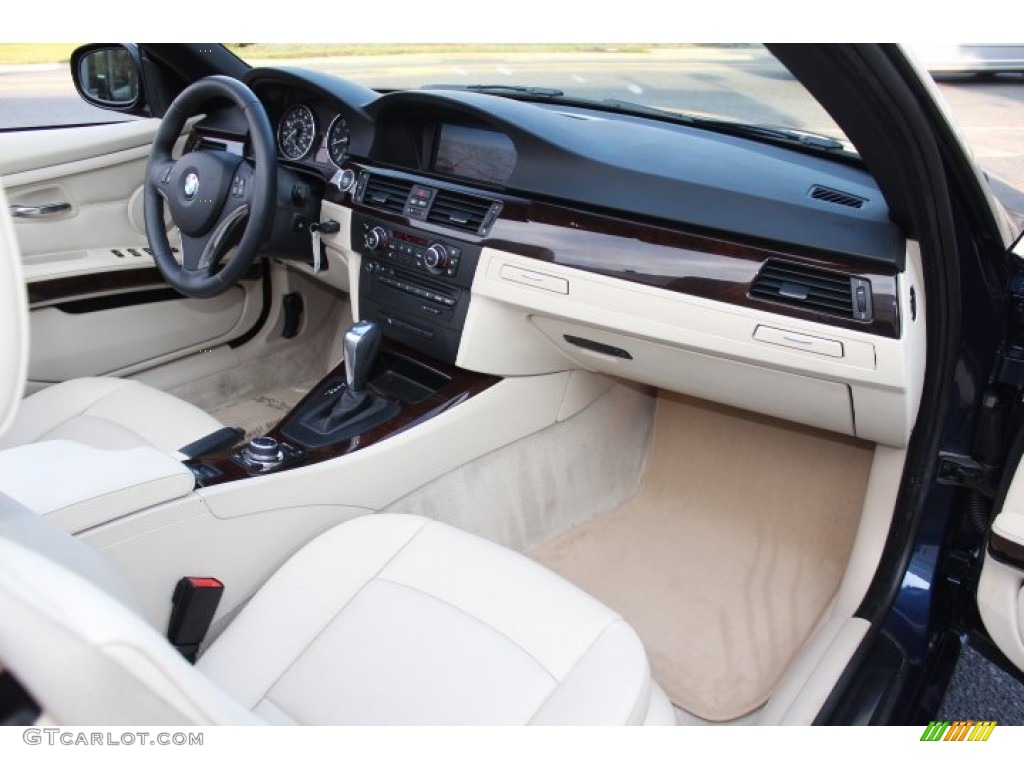 2012 BMW 3 Series 328i Convertible Cream Beige Dashboard Photo #74330756
