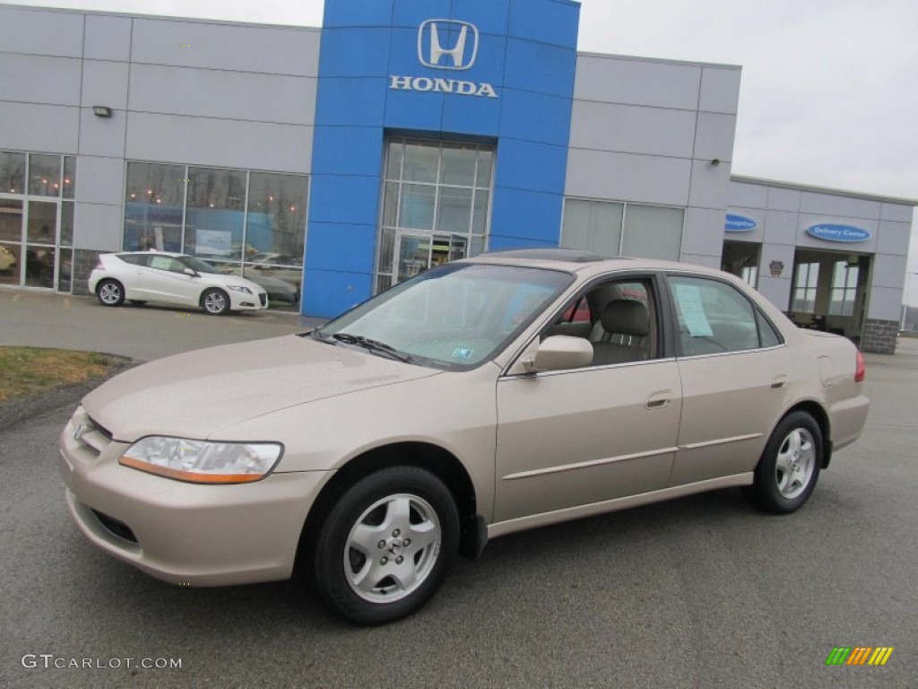 2000 Accord EX V6 Sedan - Naples Gold Metallic / Ivory photo #1