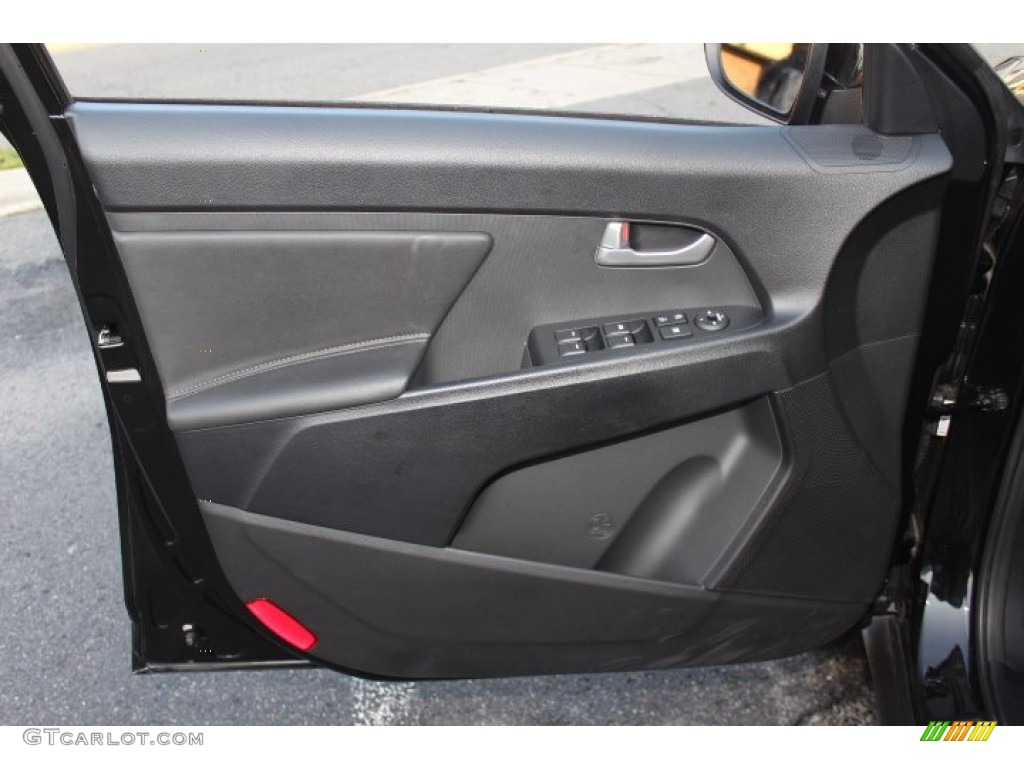 2012 Kia Sportage EX AWD Black Door Panel Photo #74331813