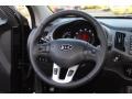 Black 2012 Kia Sportage EX AWD Steering Wheel