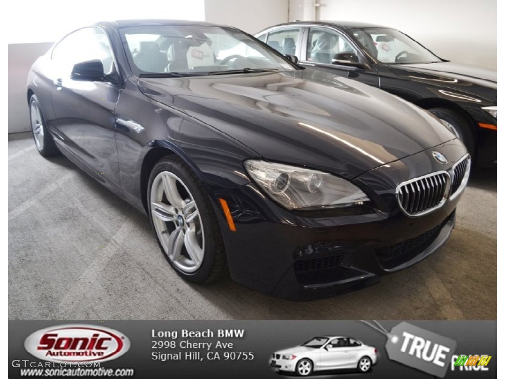 2013 6 Series 640i Coupe - Carbon Black Metallic / Cinnamon Brown photo #1