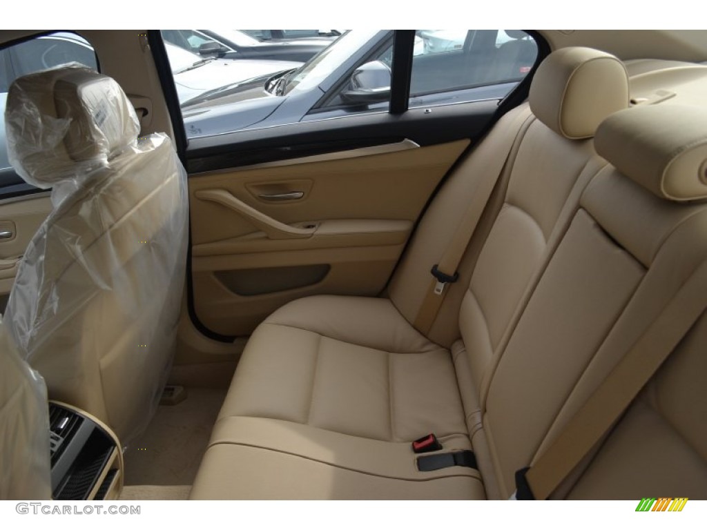 2013 5 Series 535i Sedan - Alpine White / Venetian Beige photo #8