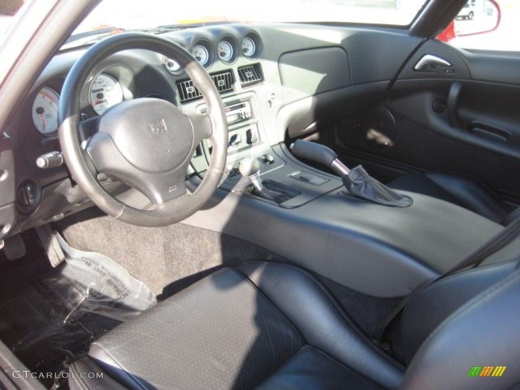 Black Interior 2000 Dodge Viper GTS Photo #74334068