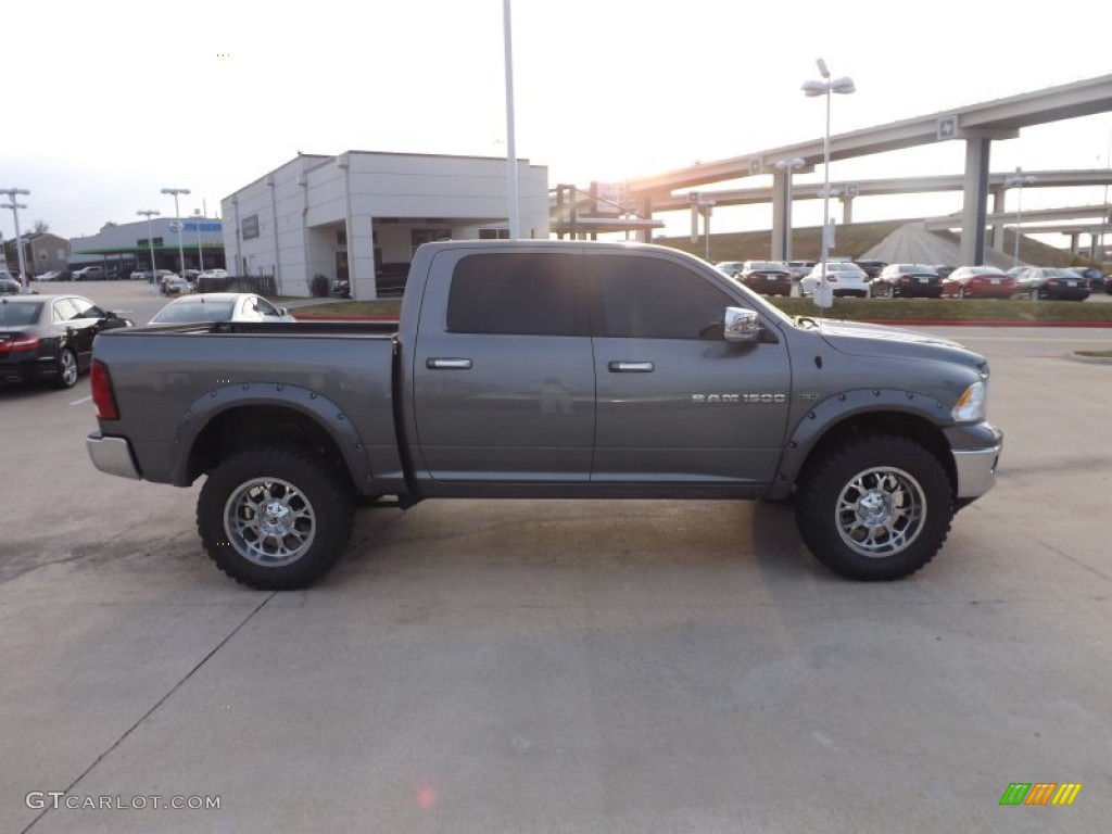 2012 Ram 1500 Laramie Crew Cab 4x4 - Mineral Gray Metallic / Dark Slate Gray photo #6