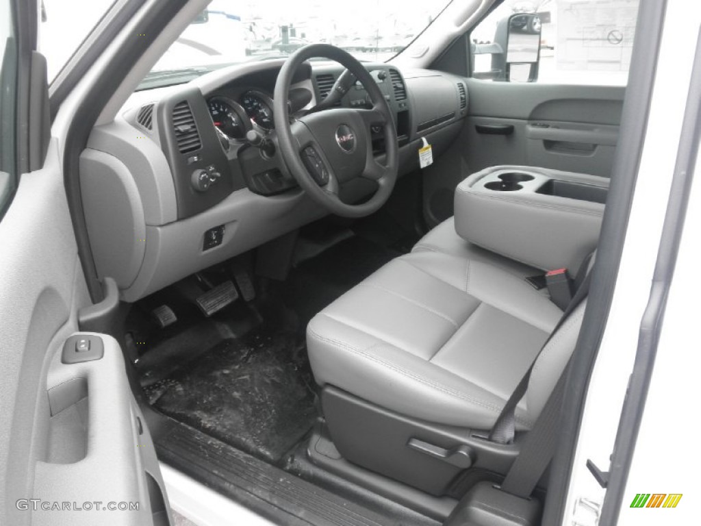 Dark Titanium Interior 2013 GMC Sierra 2500HD Extended Cab Chassis Photo #74335144