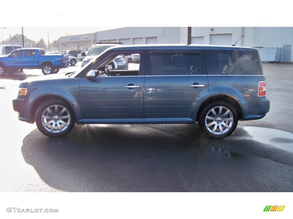 2010 Flex Limited AWD - Steel Blue Metallic / Charcoal Black photo #8