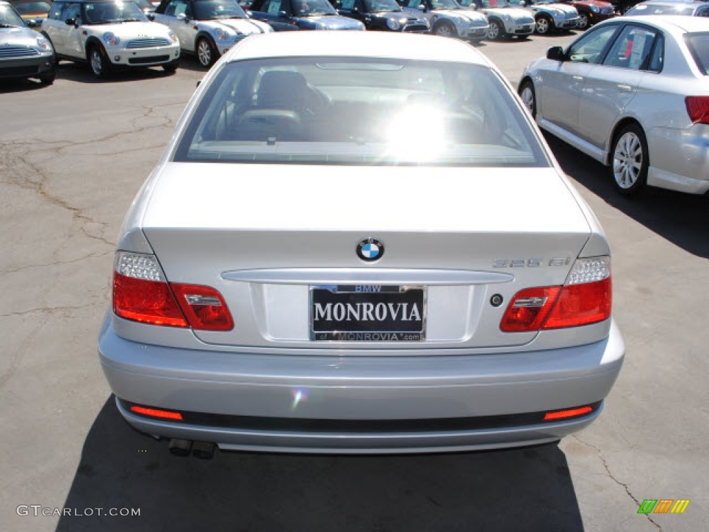 2006 3 Series 325i Coupe - Titanium Silver Metallic / Black photo #10