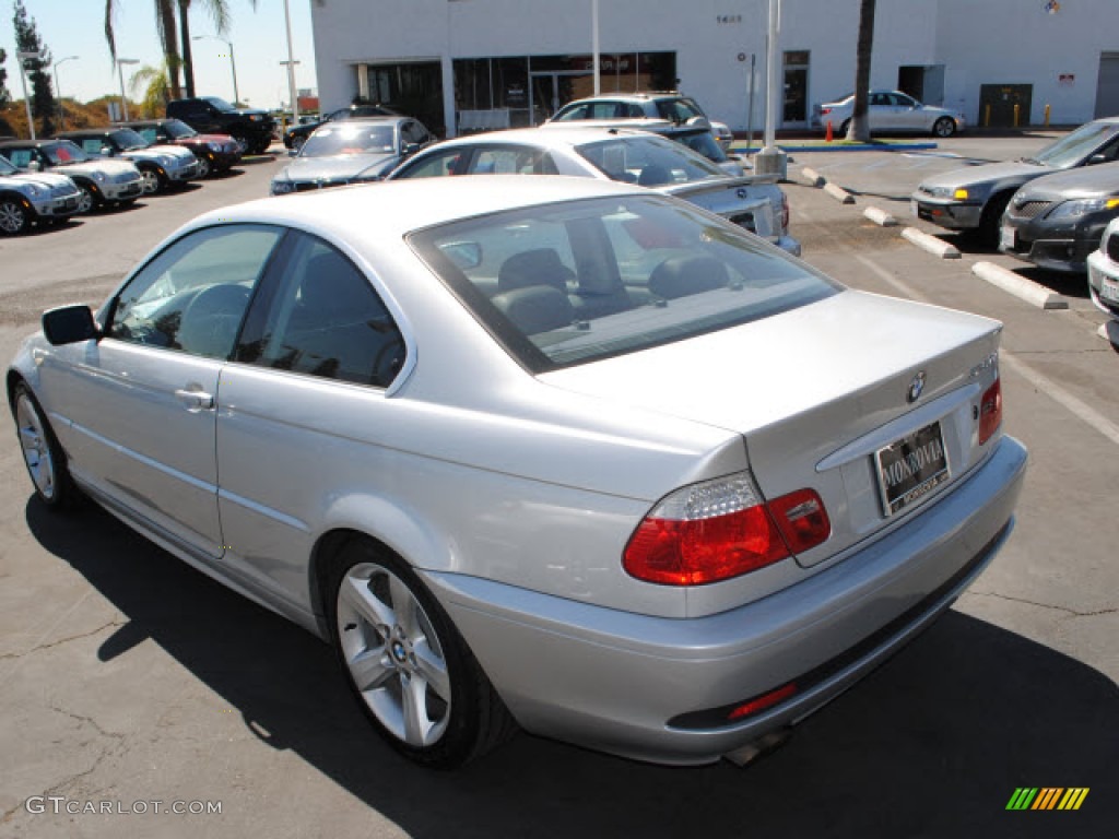 2006 3 Series 325i Coupe - Titanium Silver Metallic / Black photo #12