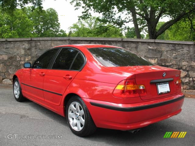 2005 3 Series 325i Sedan - Electric Red / Sand photo #6