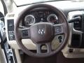 Canyon Brown/Light Frost Beige Steering Wheel Photo for 2013 Ram 1500 #74339551