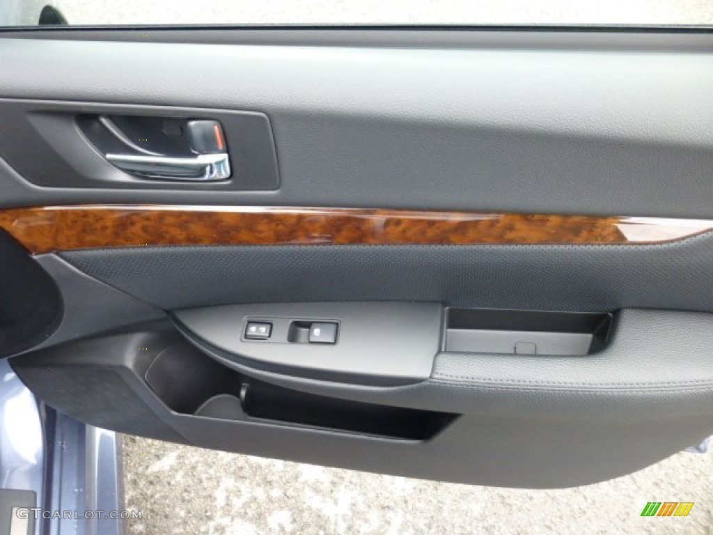 2013 Subaru Legacy 2.5i Limited Off Black Leather Door Panel Photo #74339660