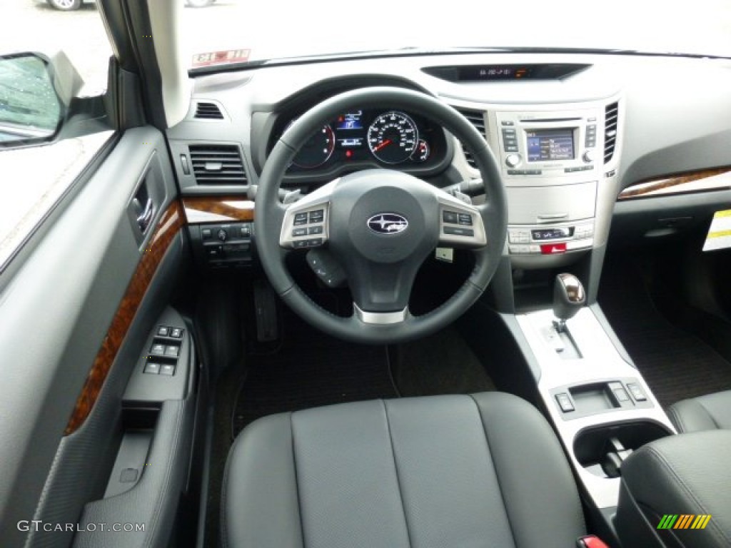2013 Subaru Legacy 2.5i Limited Off Black Leather Dashboard Photo #74339708